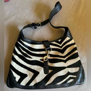Tanner Italy Leather Zebra Handbag